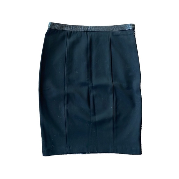 Andrew Marc x Richard Chai Woven Leather Pencil Skirt - Picture 3 of 10